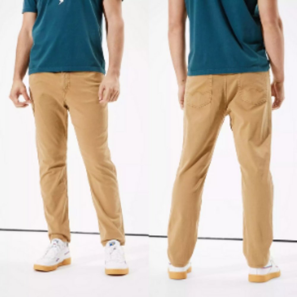 American Eagle Men's Slim Straight Tour Khaki Pant Size 32/20
